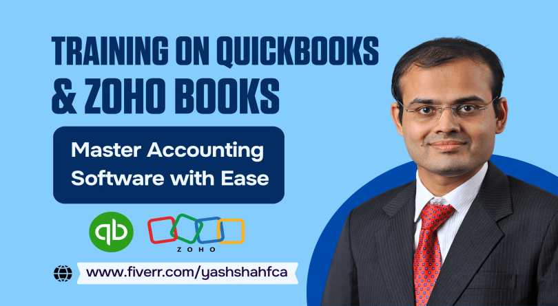 I will provide you training on quick books or zoho books